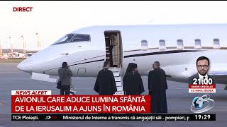 Lumina Sfântă de la Ierusalim a ajuns în România