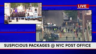NYPD investigates 2 suspicious packages at post office in Midtown Manhattan
