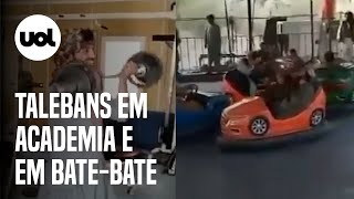 Vídeos mostram talebans em academia presidencial e em carros de bate-bate