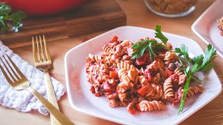 HEALTHY MEAL PREP ≫ VEGAN Tempeh bolognese sauce recipe | easy and quick | healthy dinner ideas!