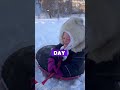 father gave his son an unforgettable sledding experience❤️