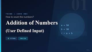 Your First Python Programs — Sum of 3 & 4 Numbers | Beginners Start Here (English)