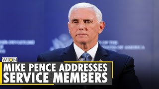 U.S. Vice Prez Mike Pence addresses service members, touted Govt's foreign policy achievements