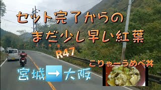 (トラック運転手)今週１発目は少し早い紅葉を眺めながらの航海