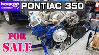 💲【売ります】PONTIAC 350 エンジン  補器類、キャブレター、ヘダース、マウント全込み！そのまま掛かるターンKey USED エンジン for SALE !