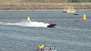 How well can a Ford Barra Turbo 6 Race Boat accelerate against Blown V8's?