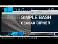 Simple Ceasar Cipher With Bash On Linux