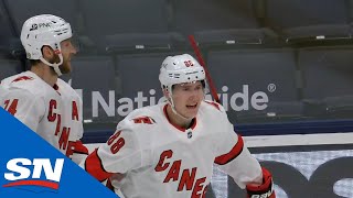 Martin Necas Finishes Off Pretty Hurricanes Passing Play