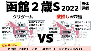 【函館2歳ステークス2022】なんかすっくなくてよく分かんないけど、とりあえずクリダームで良いとは思う！【馬体評価】