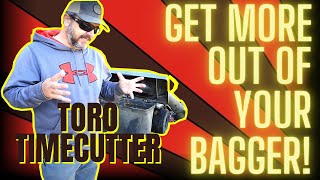 Toro TimeCutter Mowing How to Bag Leaves | Mulching Leaves vs Bagging Leaves