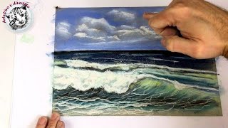 Dibujo al Pastel 3 | Como Dibujar una Marina con Pasteles (gises pastel  - soft pastels)