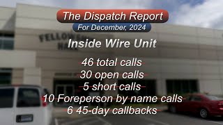 IBEW Local 46: Dispatch Report for December 2024