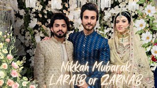 Nikkah ❤️ Laraib or Zarnab ka