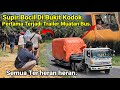 Supir Truck Bocil Di Bukit Kodok.Truk Tralier Ber'muatan Bus Rahasia,Semua Orang Melihat Ini Merekam