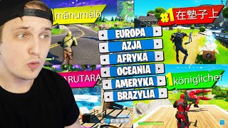 obserwuje KAŻDY REGION na świecie  w FORTNITE *ci gracze są niesamowici*