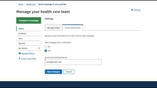 Secure Messaging Email Notifications Demo