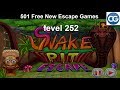 [Walkthrough] 501 Free New Escape Games level 252 - Snake pit escape - Complete Game