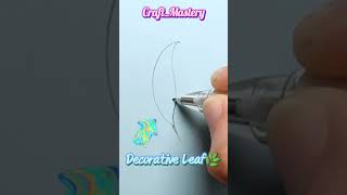 #Satisfying #Art 🎨Everyone can #Draw✏️ #Easy #Leaf 🌿Tryit #shorts #howtodraw #drawing #youtubeshorts