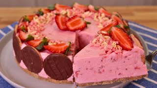 Strawberry and chocolate pie