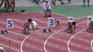 ⑩3年男子100m1組目3支部 高体連第23支部1年生学年別大会1日目 20240601