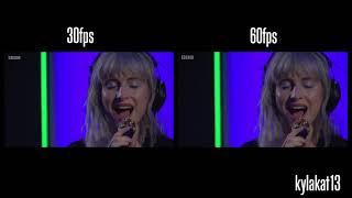 Paramore - BBC Radio 1 Live Lounge - 60fps Comparison