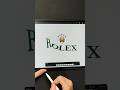 Best Rolex Animation 🤩 took me 12h to make. #logoanimation #rolex #procreate