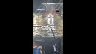 Thunderstorms cause flash flooding in NYC