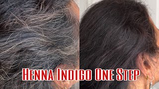 Henna And indigo One Step Process In Detail | Henna Hair Color |Henna Hair Dye | No More Grey/orange