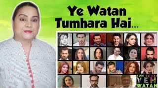 Ye Watan Tumhara Hai II Shany ft Pakistani Actors and Actresses II Indian reaction II SJ