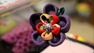 Tsumami Hana kanzashi (ornamental hairpin) making workshop