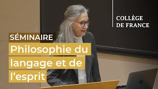 Philosophie du langage et de l’esprit (2) - François Recanati (2023-2024)