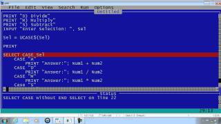 QBasic Tutorial 12 - Simple Calculator With Input Validation - QB64