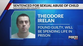 Man sentenced to life in prison in Nacogdoches County for sexual abuse of child