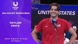 Taylor Fritz On-Court Interview | United Cup 2023 Group C
