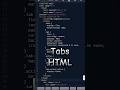 Tabs Switching using html css and JavaScript