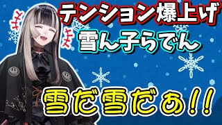 雪を見たらはしゃがずにはいられない儒烏風亭らでん【ホロライブ切り抜き/儒烏風亭らでん】