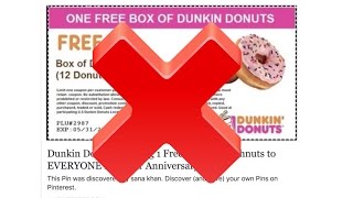 FYI: FAKE Dunkin Donuts Coupon