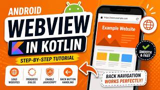 ANDROID - WEB VIEW - JAVASCRIPT ENABLED, WEB VIEW CLIENT, BACK NAVIGATION || TUTORIAL IN KOTLIN