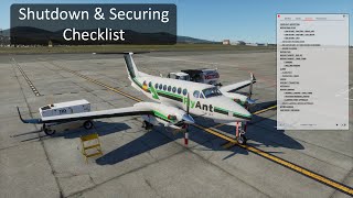 Airfoillabs King Air 350 Shutdown \u0026 Securing Checklist