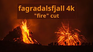 Fagradalsfjall volcano eruption on Iceland in 4K - special nightscape Mordor „I am Fire“ cut