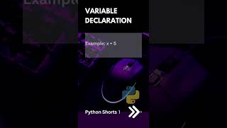 Variable Declaration | Python Shorts 01 | Python Tutorial | Deepak Radhakrishnan