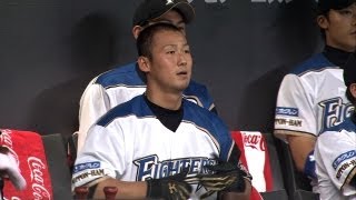 中田がきっちり同点犠飛 バースデーの佑樹を援護 2012.06.06 F-C