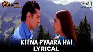 Kitna Pyaara Hai Yeh Chehra Lyrical- Raaz |Bipasha Basu, Dino Morea |Alka Yagnik, Udit Narayan | 90s