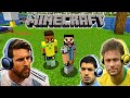 MSN plays MINECRAFT - Messi better than Ronaldo!