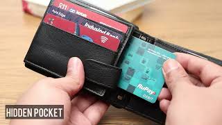 Highlark Premuim Genuine Leather Wallet for Men | Ultra Slim \u0026 Compact Wallet with  RFID Secured