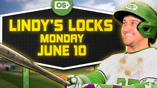 MLB Picks for EVERY Game Monday 6/10 | Best MLB Bets & Predictions | Lindy's Locks