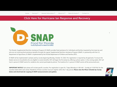 Food assistance program approved for Florida residents affected by Hurricane Ian