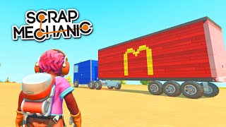 ТЕСТ ФИЗИКИ 2.0! ГОНКИ с ПРИЦЕПАМИ по БЕЗДОРОЖЬЮ в SCRAP MECHANIC 0.7.0 / 0.7.3