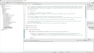 Java Lab: Replacement Words