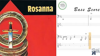 [A-193] Rosanna - Toto / Bass Score Visualizer - Sheet Music (Original Song)